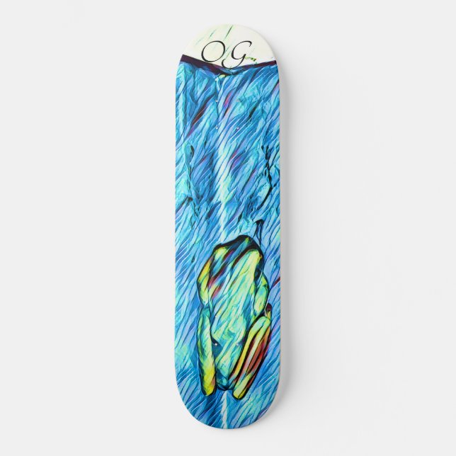 Rainbow Frog Skateboard (Framsida)