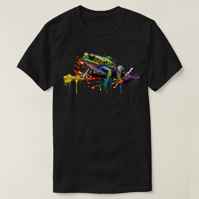 Rainbow Frog T Shirt (Design framsida)