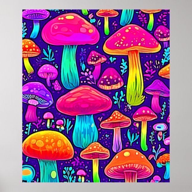 Rainbow Fungus: Tecknad Dream Poster (Framsidan)
