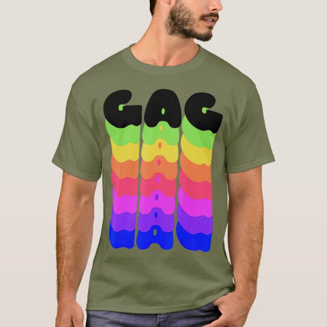 Rainbow Gag Pride Yasss Drag Werk Gay Meme LGBT T Shirt (Framsida)