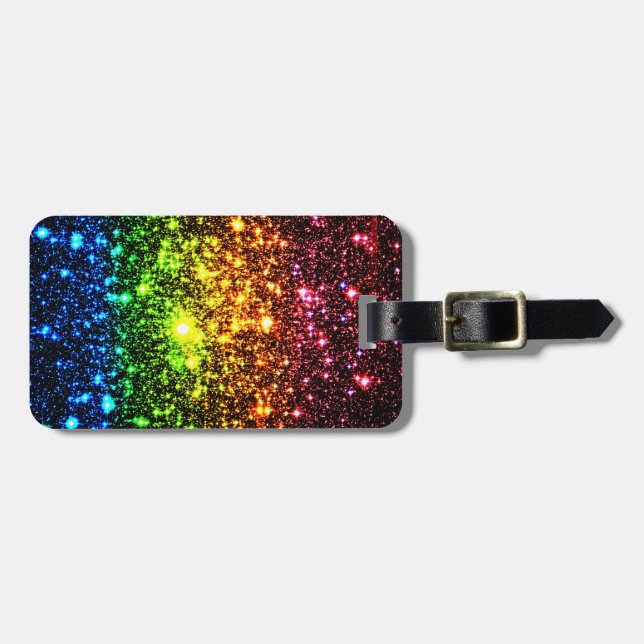 Rainbow Galaxy Bagagebricka (Horisontell Framsida)