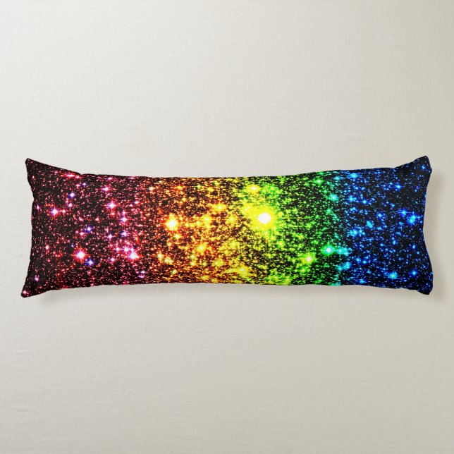 Rainbow Galaxy Body Pillow Kroppskudde (Framsidan)