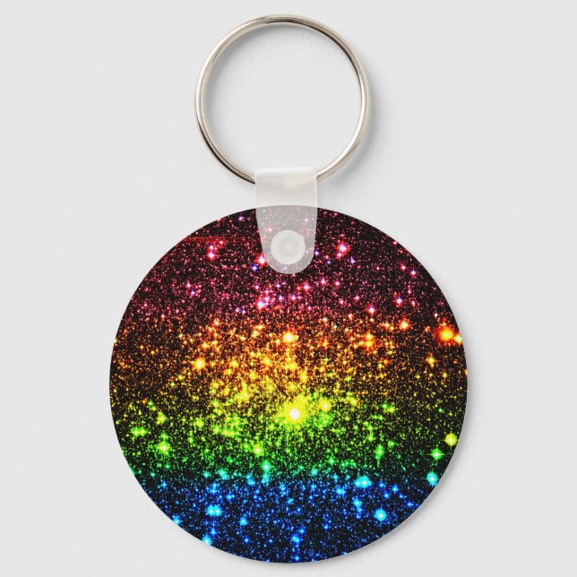 Rainbow Galaxy Nyckelring (Framsida)
