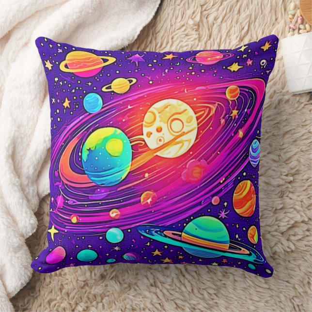 Rainbow Galaxy: Tecknadens Roligt Kudde (Filt)