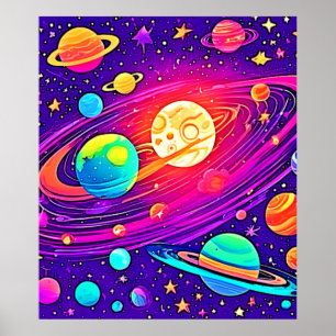 Rainbow Galaxy: Tecknadens Roligt Poster