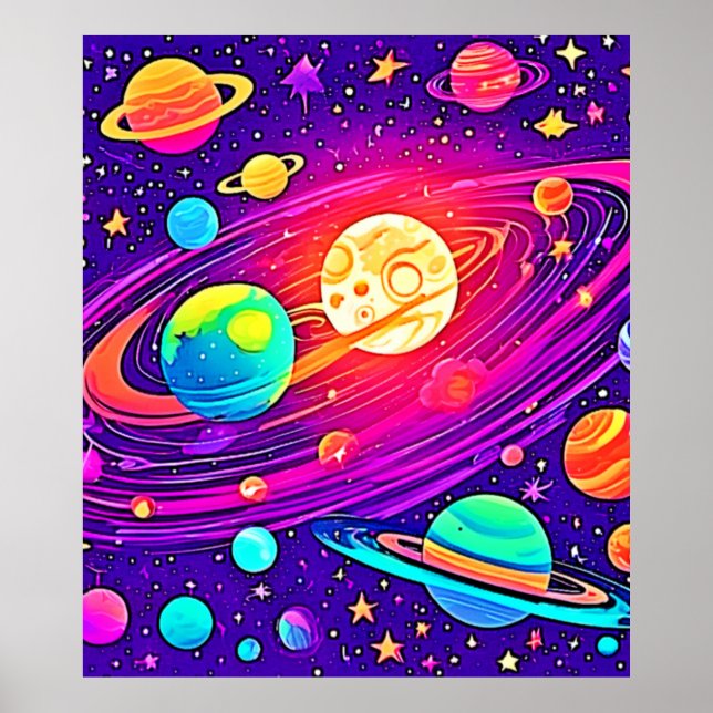 Rainbow Galaxy: Tecknadens Roligt Poster (Framsidan)