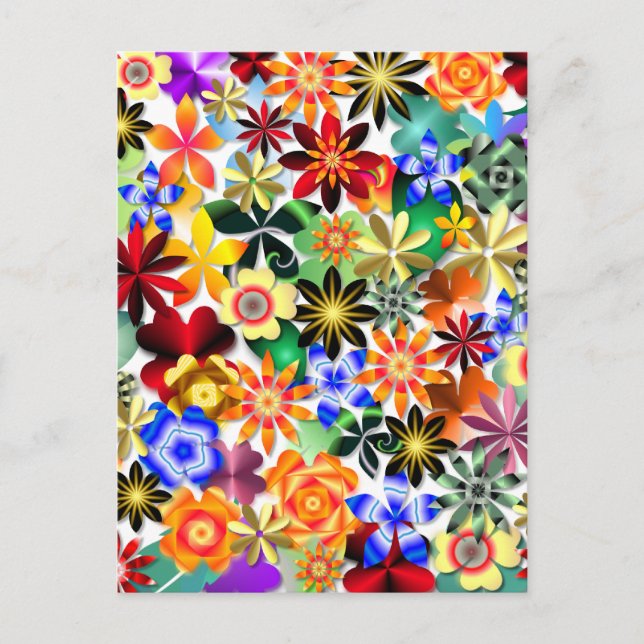 Rainbow Garden Vykort (Framsida)