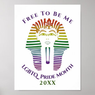 Rainbow Gay LGBTQ Pride Månad gratis för att vara  Poster