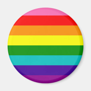 Rainbow Gay pride HGBT Original 8 Rand Flagga Magnet