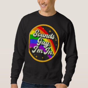 Rainbow Gay pride Ljud Gay I är i Lgbtq Lång Ärmad Tröja
