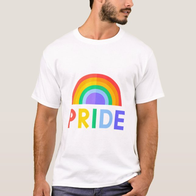 Rainbow Gay pride Parad T Shirt (Framsida)