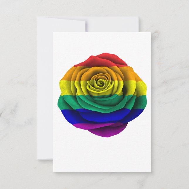 Rainbow Gay pride Ro Flagga (Framsida)