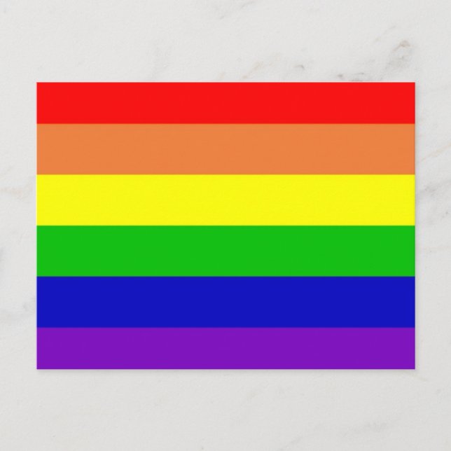 Rainbow Gay rights Flagga Vykort (Framsida)