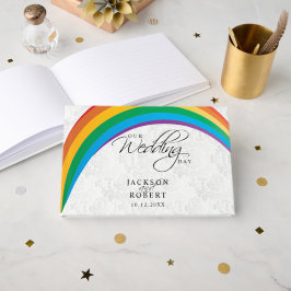 Rainbow Gay - Vår Bröllopsdag - Guestbook Gästböcker