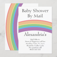 Rainbow Gender Neutral Baby Shower by Mail