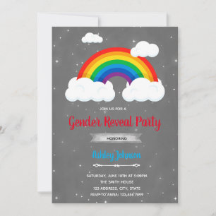 Rainbow-gender visar inbjudan
