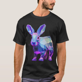 Rainbow Geometric Rabbit T Shirt