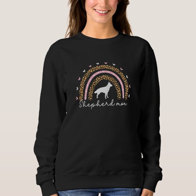 Rainbow German Shepherd Mom For Women Shepherd GSP T Shirt (Framsida)