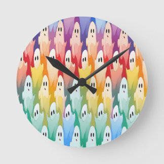 Rainbow Ghost Rund Klocka