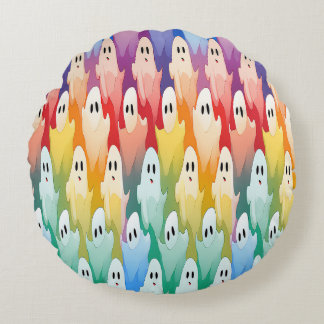 Rainbow Ghost Rund Kudde