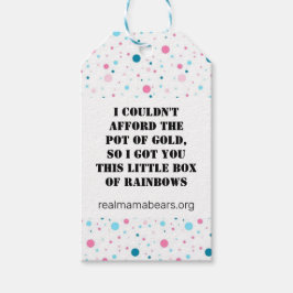 Rainbow Gift Märkre Presentetikett
