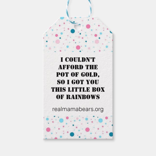 Rainbow Gift Märkre Presentetikett (Framsidan)