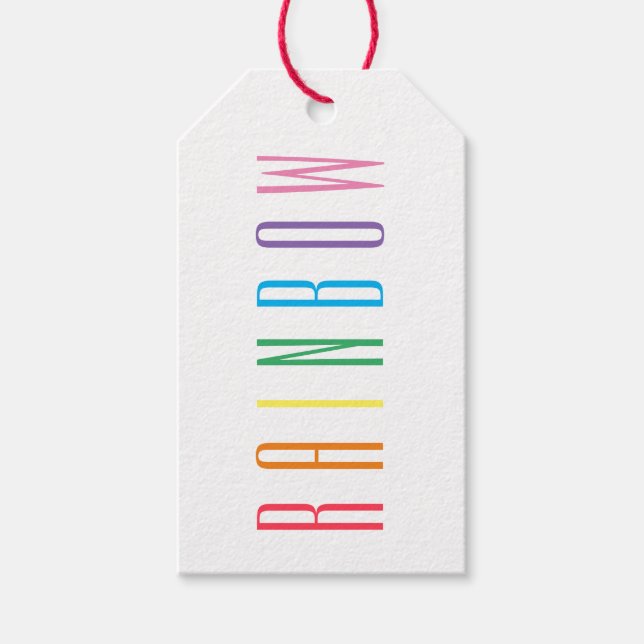 RAINBOW Gift-Märkre Presentetikett (Framsidan)
