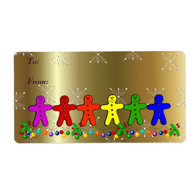 Rainbow Gingerbröd Fraktsedel (Framsidan)