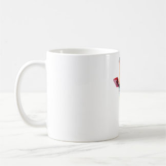 Rainbow Giraffe Head Abstrakt Polygon Tee Kaffemugg