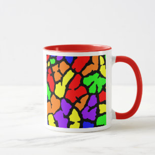 Rainbow Giraffe Print Mugg