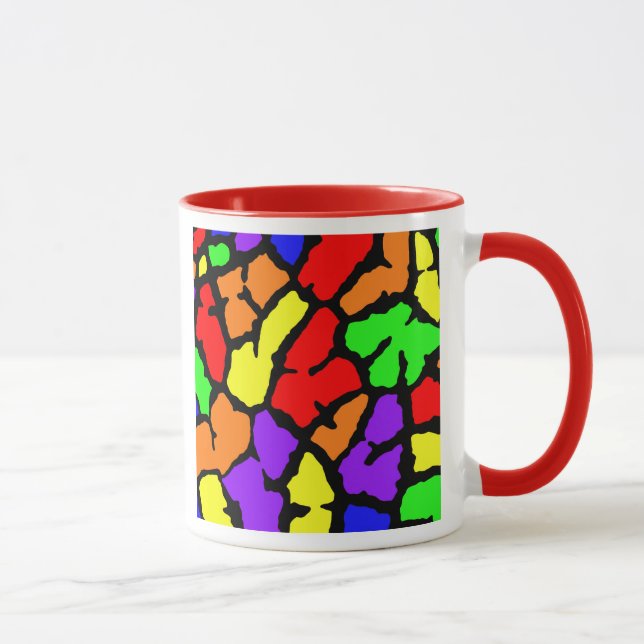 Rainbow Giraffe Print Mugg (Höger)