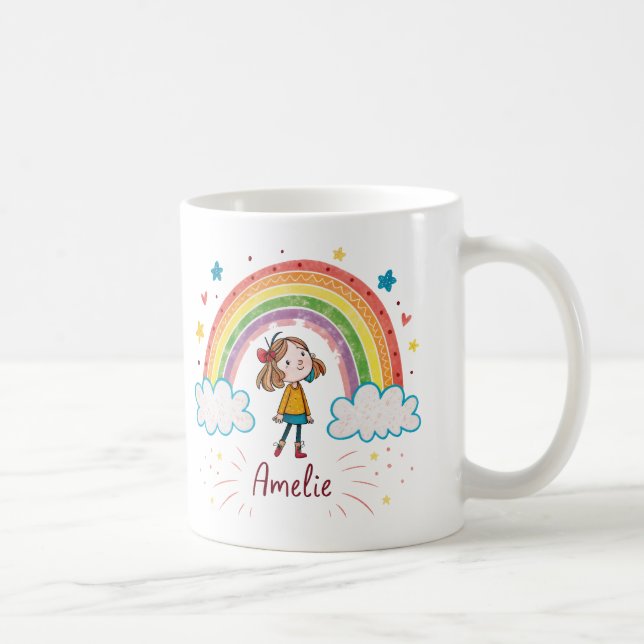 Rainbow Girl Amelie 2 Kaffemugg (Höger)