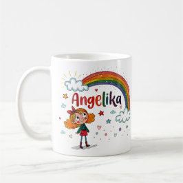 Rainbow Girl Angelika 2 Kaffemugg