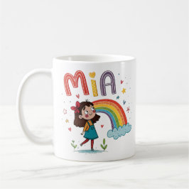 Rainbow Girl Mia 1 Kaffemugg