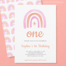 Rainbow Girl's 1st Birthday Party