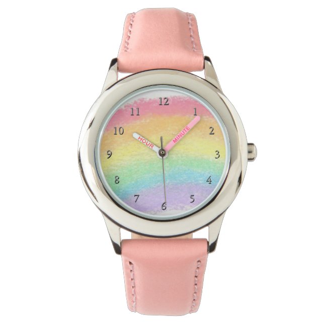 Rainbow Girly Armbandsur (Framsida)