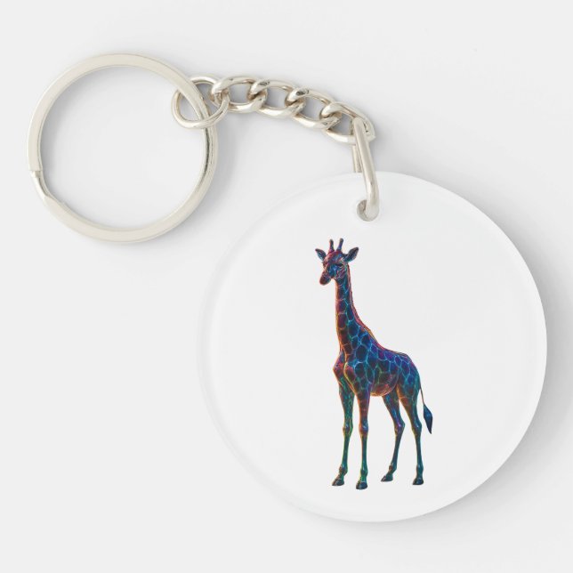 Rainbow Glass Giraffe Art (Framsidan)