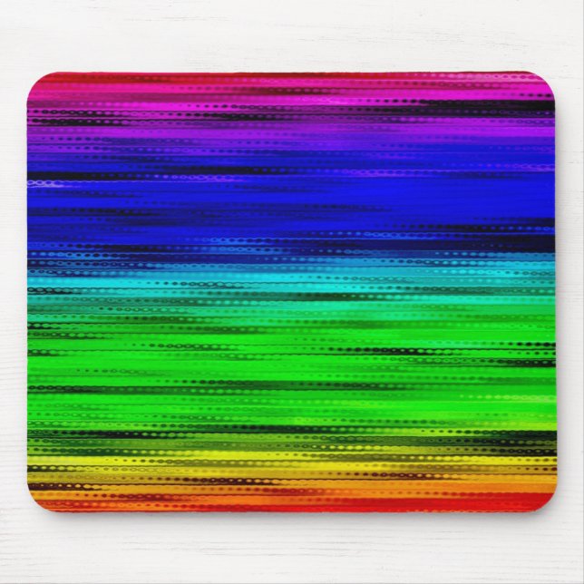 Rainbow Glass Mousepad Musmatta (Framsidan)