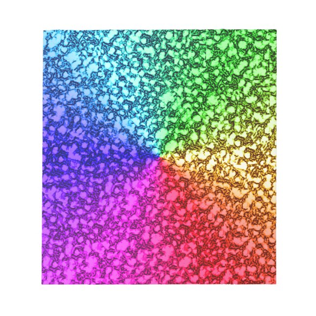 RAINBOW GLITTER ANTECKNINGSBLOCK (Framsida)