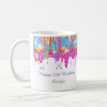 Rainbow glitter-bright färg gnistra för födelsedag