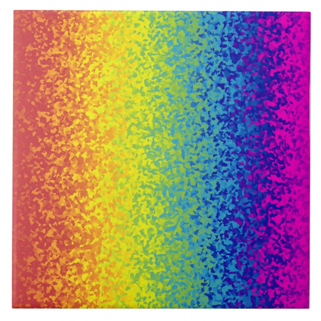 Rainbow Glitter Gnistra Royal Artistic Luster Art Kakelplatta (Framsidan)