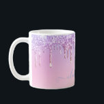 Rainbow glitter gnistra-skript, modernt giglickskr kaffemugg<br><div class="desc">Rainbow glitter gnistra-skript,  modern giglitisk personlig design, </div>