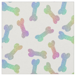 Rainbow Glitter Hund Bones Tyg