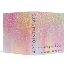 Rainbow glitter marble makeup hair avtalings