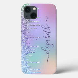 Rainbow Glitter Monogram