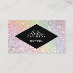 Rainbow Glitter och Glamor Beauty Visitkort