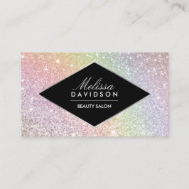 Rainbow Glitter och Glamor Beauty Visitkort