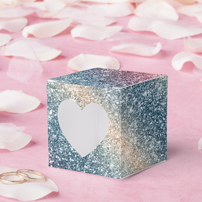 Rainbow Glitter  Presentaskar (Bröllop)