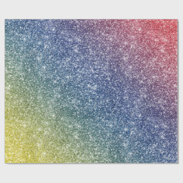 Rainbow Glitter Presentpapper