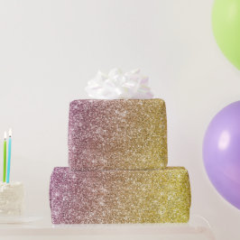 Rainbow Glitter Presentpapper